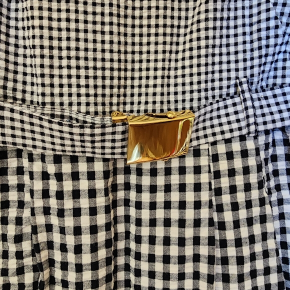 MICHAEL Michael Kors Black & White Seersucker Mixed Gingham Dress Size 2 - Picture 10 of 15